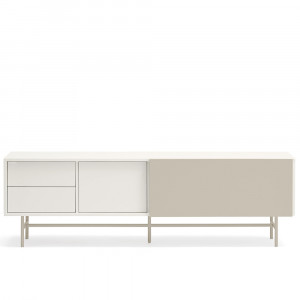 Comoda TV crem din metal 180 cm Nube Teulat