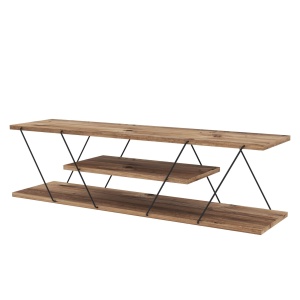 Comoda TV maro/neagra 120 cm Canaz v2 The Home Collection