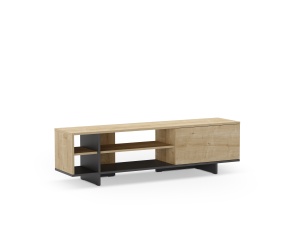 Comoda TV maro/neagra 160 cm Cequoia The Home Collection