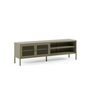 Comoda TV verde din metal 160 cm Fayna Quiet Object