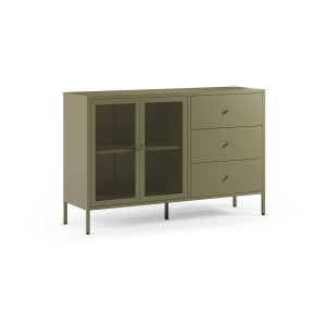 Comoda verde din metal 140 cm Fayna The Home Collection