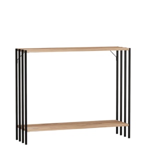 Consola maro/neagra din metal 90 cm Verona The Home Collection