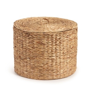 Cos cu capac maro din fibre naturale Yessira Kave Home