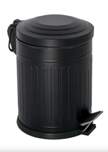 Cos de gunoi negru din metal 16 L D85 The Home Collection