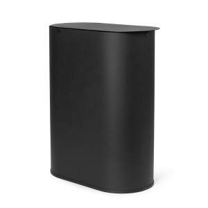 Cos de gunoi negru din metal 19 L Enkel Ferm Living
