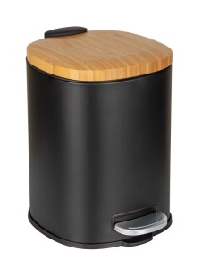 Cos de gunoi negru/maro din metal 3 L Fianema Wenko