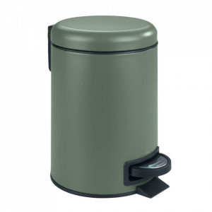 Cos de gunoi verde din metal 3 L Leman Wenko