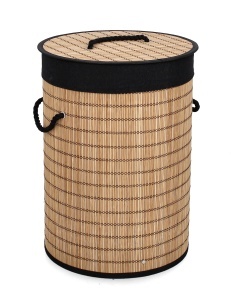 Cos de rufe maro/negru din bambus Sintia Bizzotto