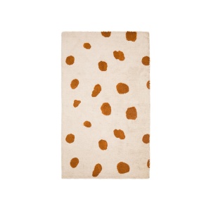 Covor bej/portocaliu din bumbac 90x150 cm Tandani Cheetah Kave Home