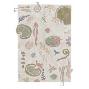 Covor cu accesoriu pentru copii multicolor din bumbac 140x200 cm Pond Lorena Canals