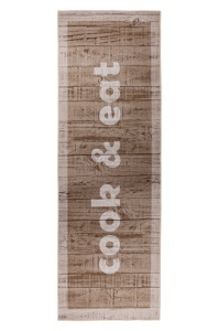 Covor pentru bucatarie bej din fibre sintetice 60x180 cm Luna Cook Lalee