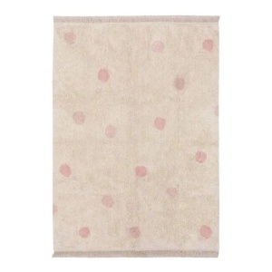 Covor pentru copii crem/nude din bumbac 120x160 cm Hippy Dots Lorena Canals