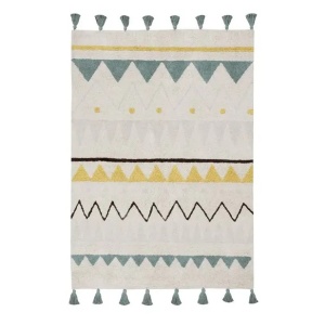 Covor pentru copii multicolor din bumbac 120x160 cm Azteca Vintage Lorena Canals