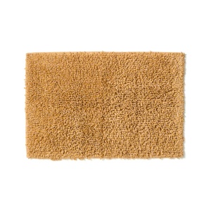 Covoras baie galben mustar din bumbac 50x70 cm Aroia Kave Home
