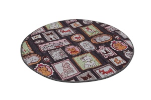 Covoras de baie multicolor din fibre sintetice 80 cm Callatte The Home Collection