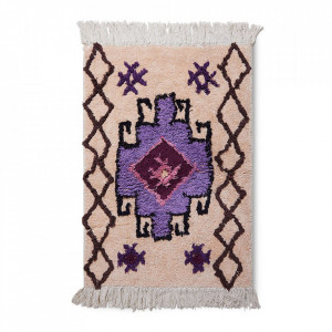 Covoras pentru baie multicolor din bumbac 60x90 cm Bohemian HKliving