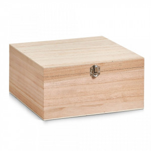 Cutie cu capac maro din lemn Stormy L Zeller