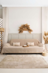 Cuvertura bej din bumbac 180x300 cm Rio The Home Collection