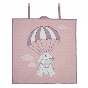 Cuvertura matlasata multicolora din bumbac 100x100 cm Rabbit Bloomingville Mini