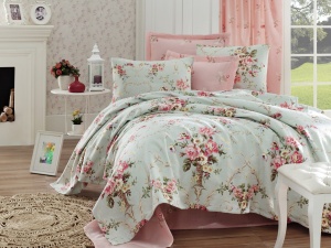 Cuvertura multicolora din bumbac 160x235 cm Alanur Single The Home Collection