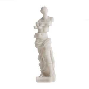Decoratiune alba din fibre naturale 43 cm Ofelia Vical Home