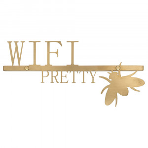 Decoratiune aurie din metal 13 cm Wifi Versmissen