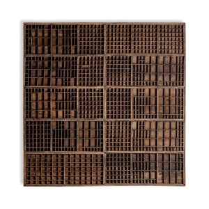 Decoratiune de perete maro din lemn 163x167 cm Kashere Vical Home