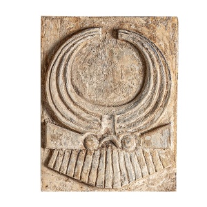 Decoratiune de perete maro din lemn 40x50 cm Anne Vical Home