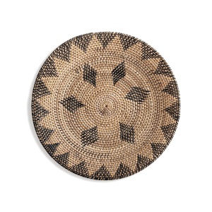 Decoratiune de perete maro din ratan 50 cm Dish Vical Home