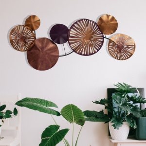 Decoratiune de perete multicolora din metal 35x79 cm Vyre The Home Collection