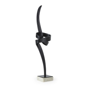 Decoratiune din metal negru 131 cm Carter Thai Natura