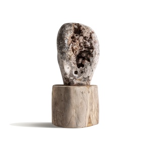 Decoratiune ivorie/maro din lemn 51 cm Ava Vical Home