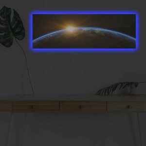 Decoratiune luminoasa multicolora din fibre naturale Earth The Home Collection