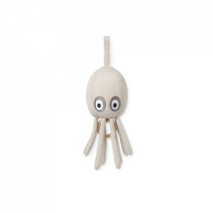Decoratiune muzicala suspendabila crem din bumbac Octopus Ferm Living