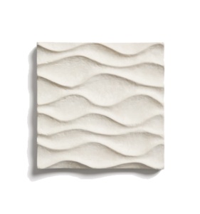 Decoratiune pentru perete ecru din hartie 29x29 cm Unda Kave Home