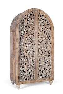 Dulap maro/alb din lemn 188 cm Aura Giner y Colomer