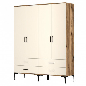 Dulap maro/crem 202 cm Kumsal TT The Home Collection