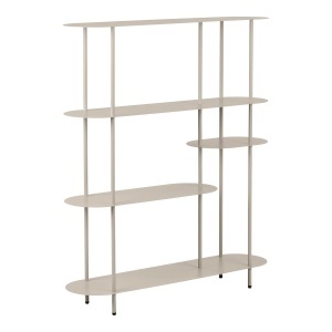 Etajera bej din metal 139 cm Rieti House Nordic