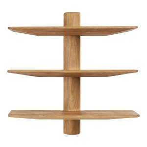 Etajera de perete din lemn maro 56 cm Calcata House Nordic