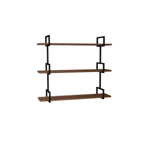 Etajera de perete maro din lemn 76 cm Uras The Home Collection