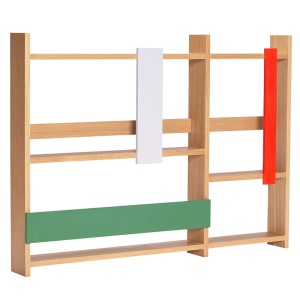 Etajera de perete maro din lemn 80 cm Arki Hubsch