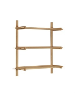 Etajera de perete maro din lemn 98 cm Sitra Modular Three Kave Home