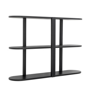 Etajera de perete neagra 55 cm Vicente Bloomingville