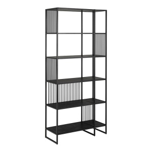 Etajera din metal negru 185 cm Strington Quiet Object