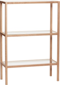 Etajera maro din lemn 115 cm Shelves Hubsch