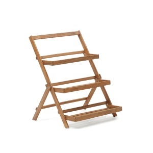 Etajera pliabila pentru exterior maro din lemn 85 cm Victora Kave Home
