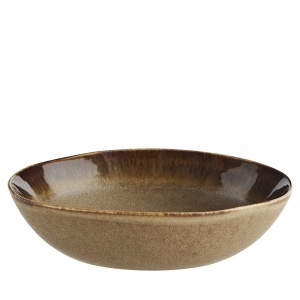 Farfurie adanca maro din ceramica 18 cm Alice Madam Stoltz