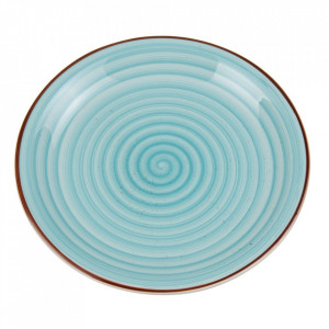 Farfurie intinsa albastra din ceramica 27 cm Palmona Denzzo