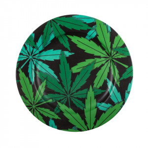 Farfurie intinsa multicolora din portelan 27 cm Weed Seletti
