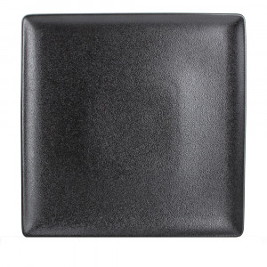 Farfurie intinsa neagra din ceramica 26x26 cm Dusk Fine2Dine
